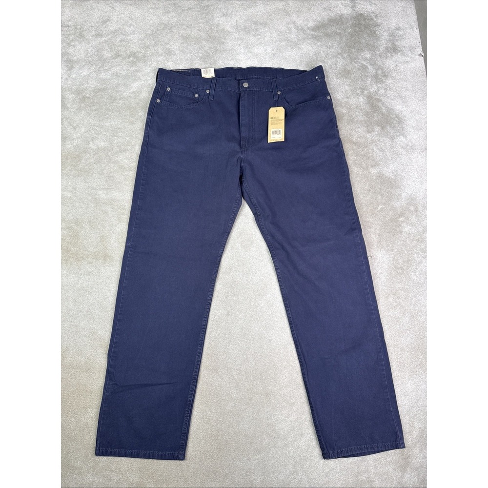 Levi's 502 Regular Taper Stretch Chino Pants Blue Mens 40x32 NWT